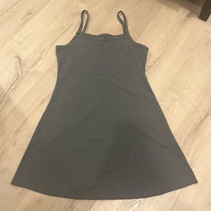 Gray skater dress